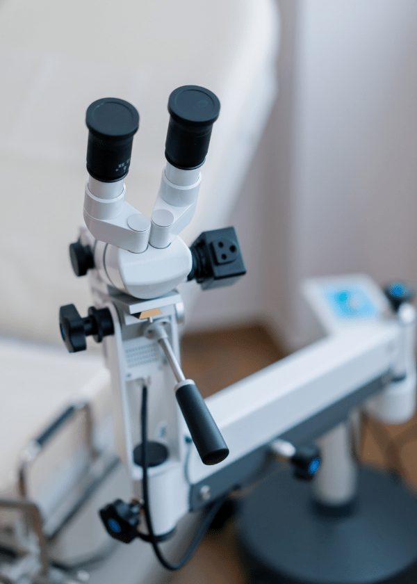Colposcope in an examination room